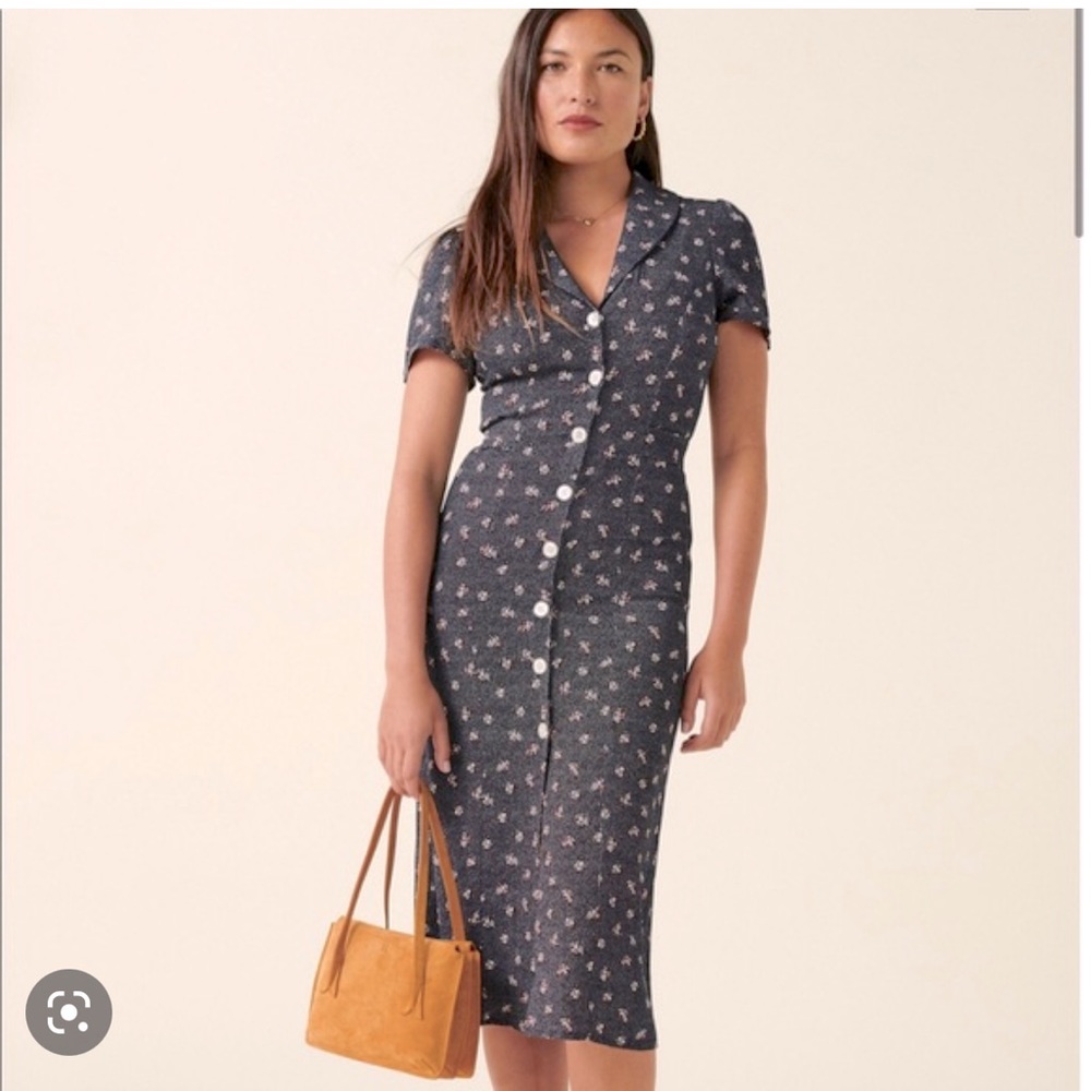 NWOT, Rouje, midi dress. Sold Out online